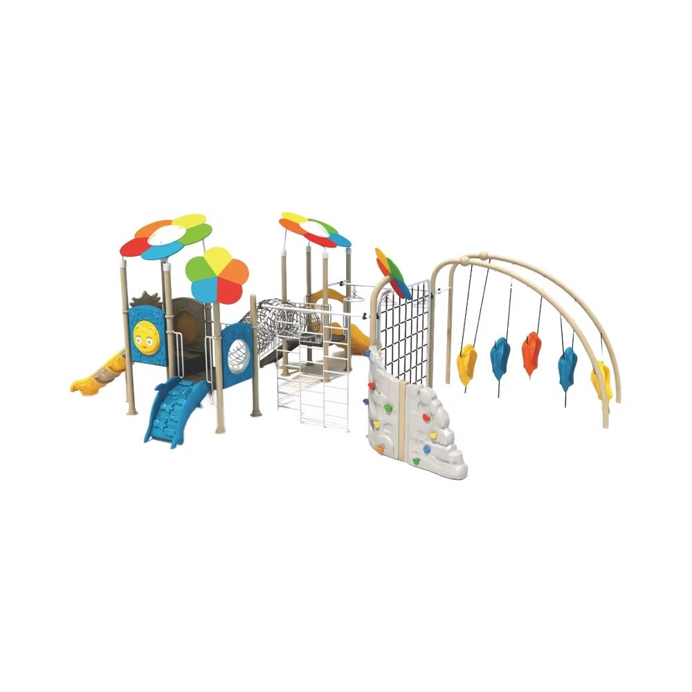 Kids Outdoor Jungle Gym With Slide - Kinderspeeltuin Speelsets Jungle Gym Klimglijbaan Luxe