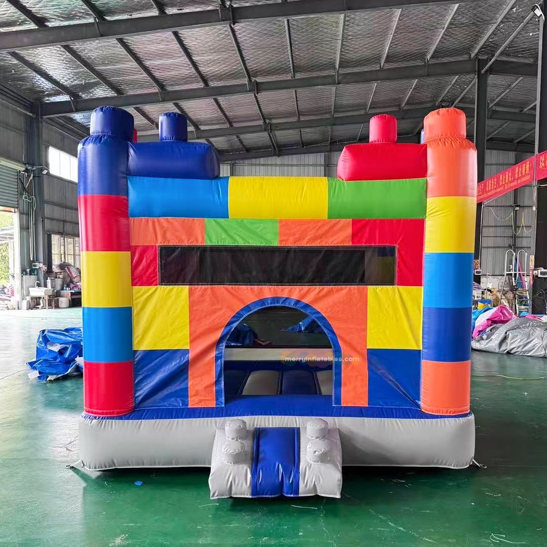 Kids Outdoor Jump House - Kids Bounce House Springkasteel Glijbaan Combo