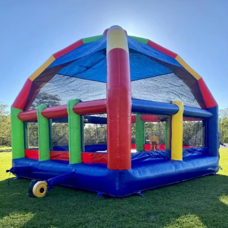 Kids Outdoor Jump House - Grote springkasteel opblaasbare springkussen opblaasbaar springhuis