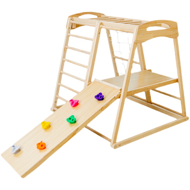Kids Outdoor Jungle Gym With Slide - Klimrek voor kinderen, binnen en buiten,