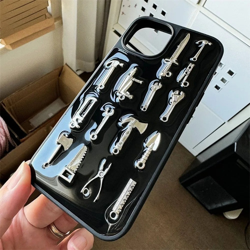 Bubble Sword Wand - Luxe mini metalen telefoonhoesje voor iPhone