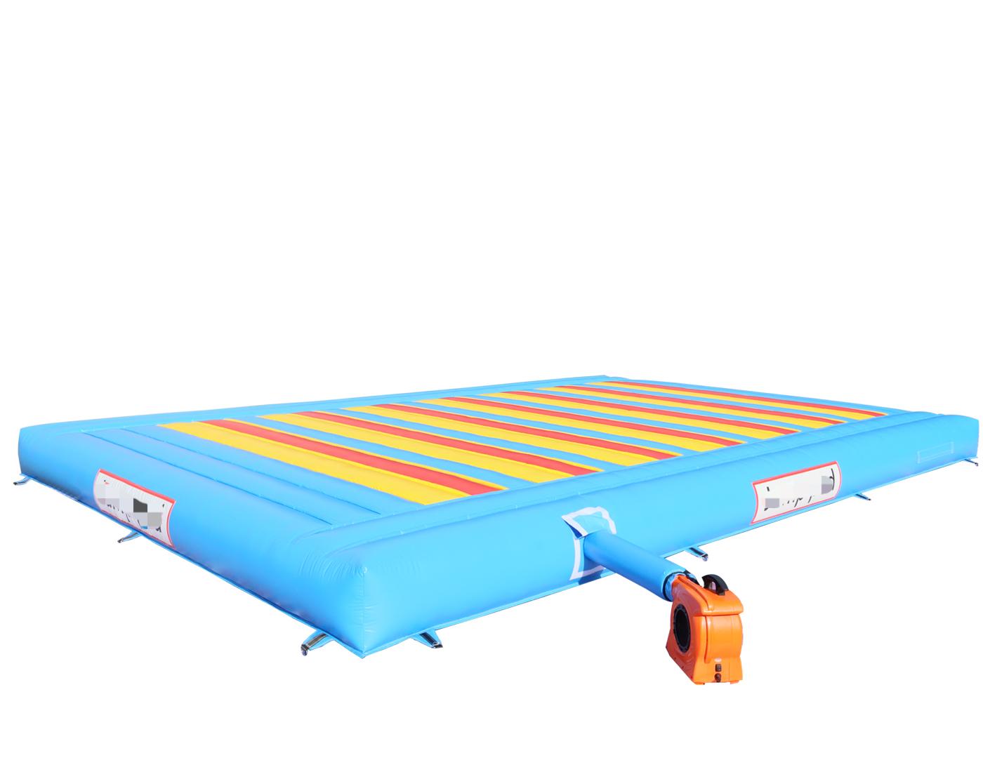 Kids Outdoor Jump House - Opblaasbaar springkussen voor gymfitnessmat, lichamelijke trainingskussen,