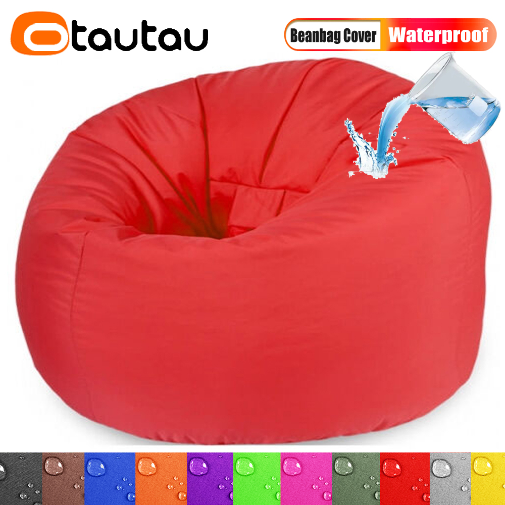 Kids Outdoor Lounge Chair With Umbrella - OTAUTAU Outdoor Waterdichte Zitzakhoes Geen Vulmiddel