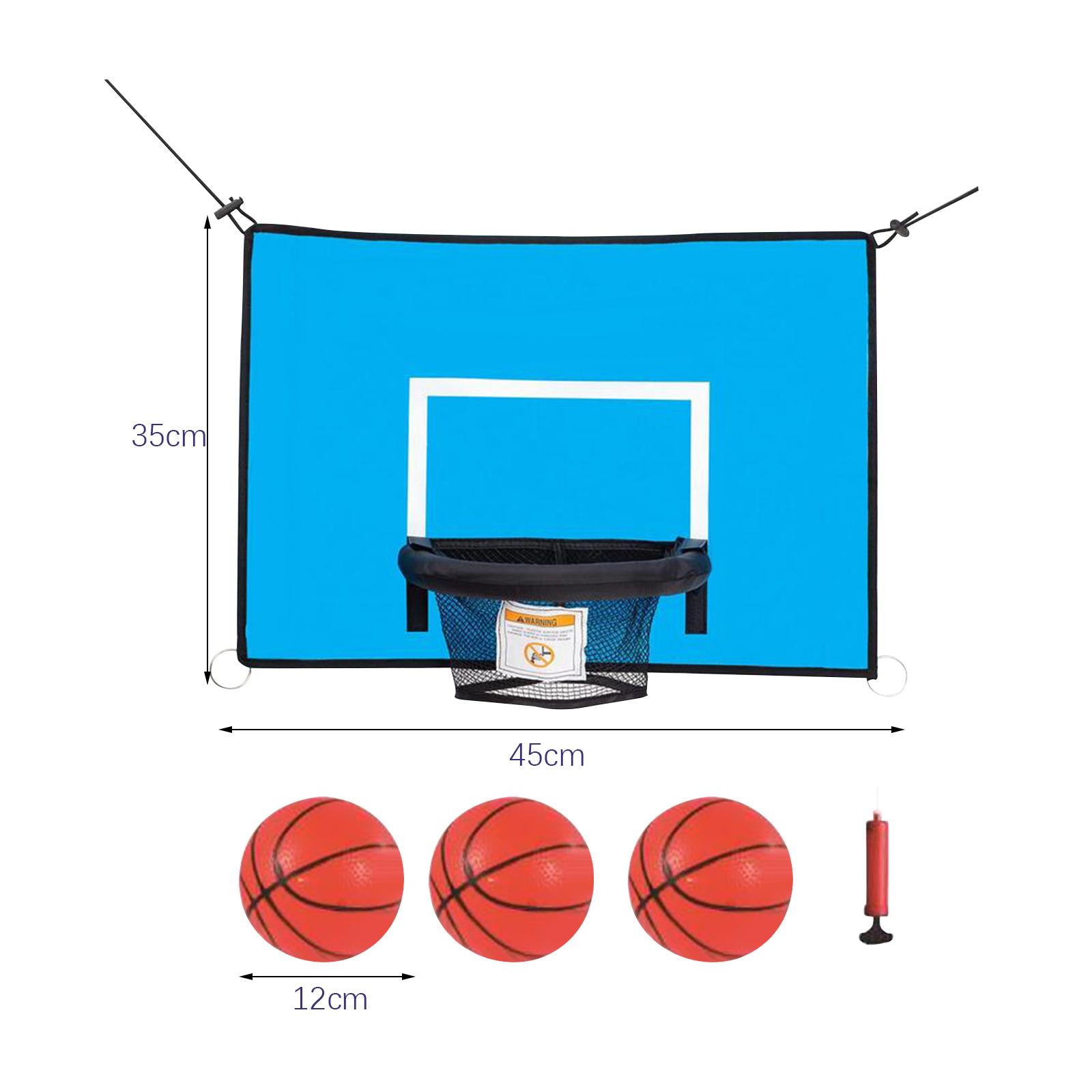 Kids Indoor Outdoor Trampoline - Trampoline Basketbalring PVC-bevestiging Kinderen Dunking Backboard