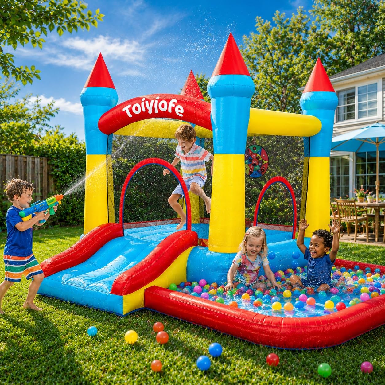 Springkasteel voor kinderen va - Kids Outdoor Jump House recensie en prijs