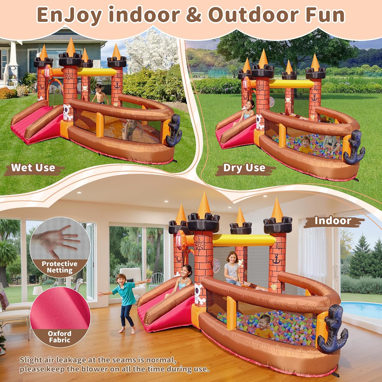 Opblaasbare springkasteel voor - Kids Outdoor Jump House recensie en prijs