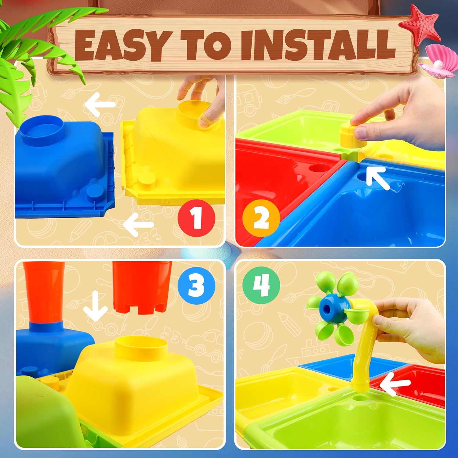 25 stuks zomerwatertafel voor  - Kids Outdoor Pool recensie en prijs