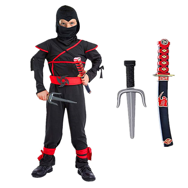 Zwart Ninja-kostuum Jongen Hal - Kids Outdoor Ninja Warrior Course recensie en prijs