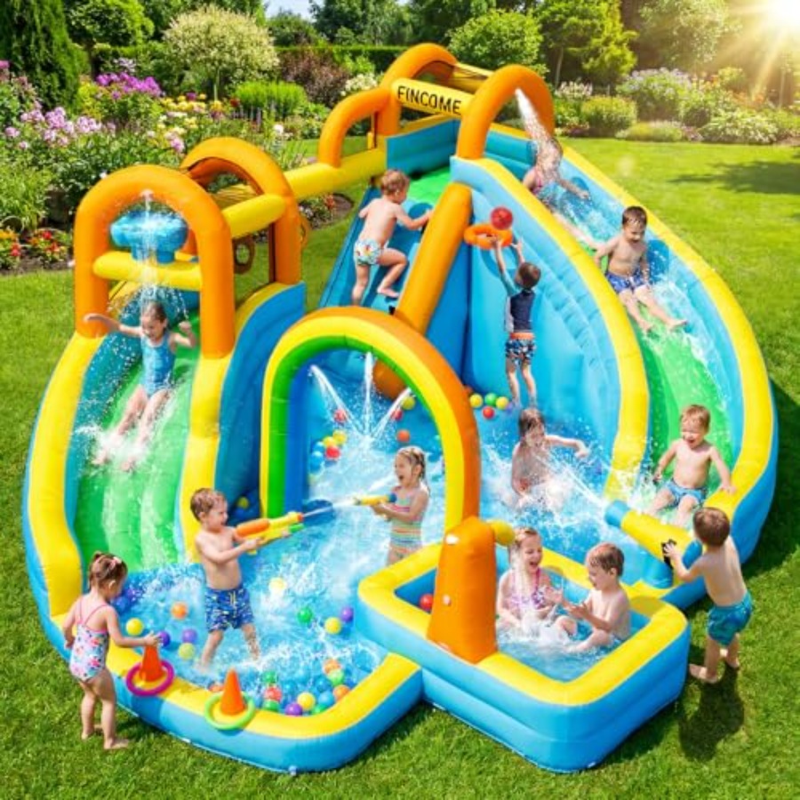 Opblaasbaar waterglijbaanpark  - Kids Outdoor Pool recensie en prijs