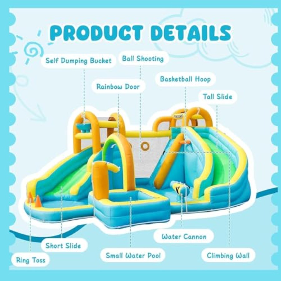 Opblaasbaar waterglijbaanpark  - Kids Outdoor Pool recensie en prijs