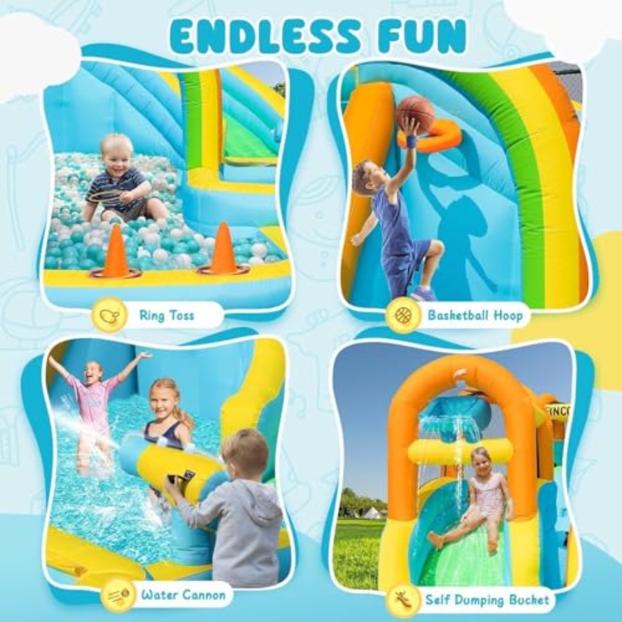 Opblaasbaar waterglijbaanpark  - Kids Outdoor Pool recensie en prijs