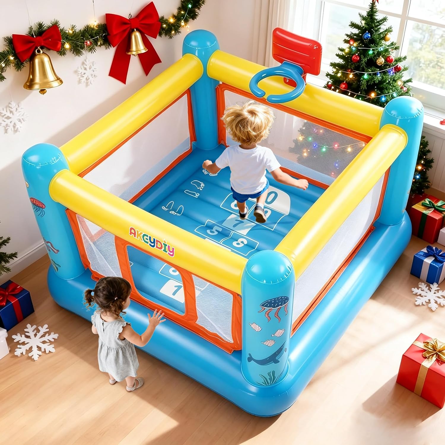 Springkasteel, opblaasbaar PVC - Kids Outdoor Jump House recensie en prijs
