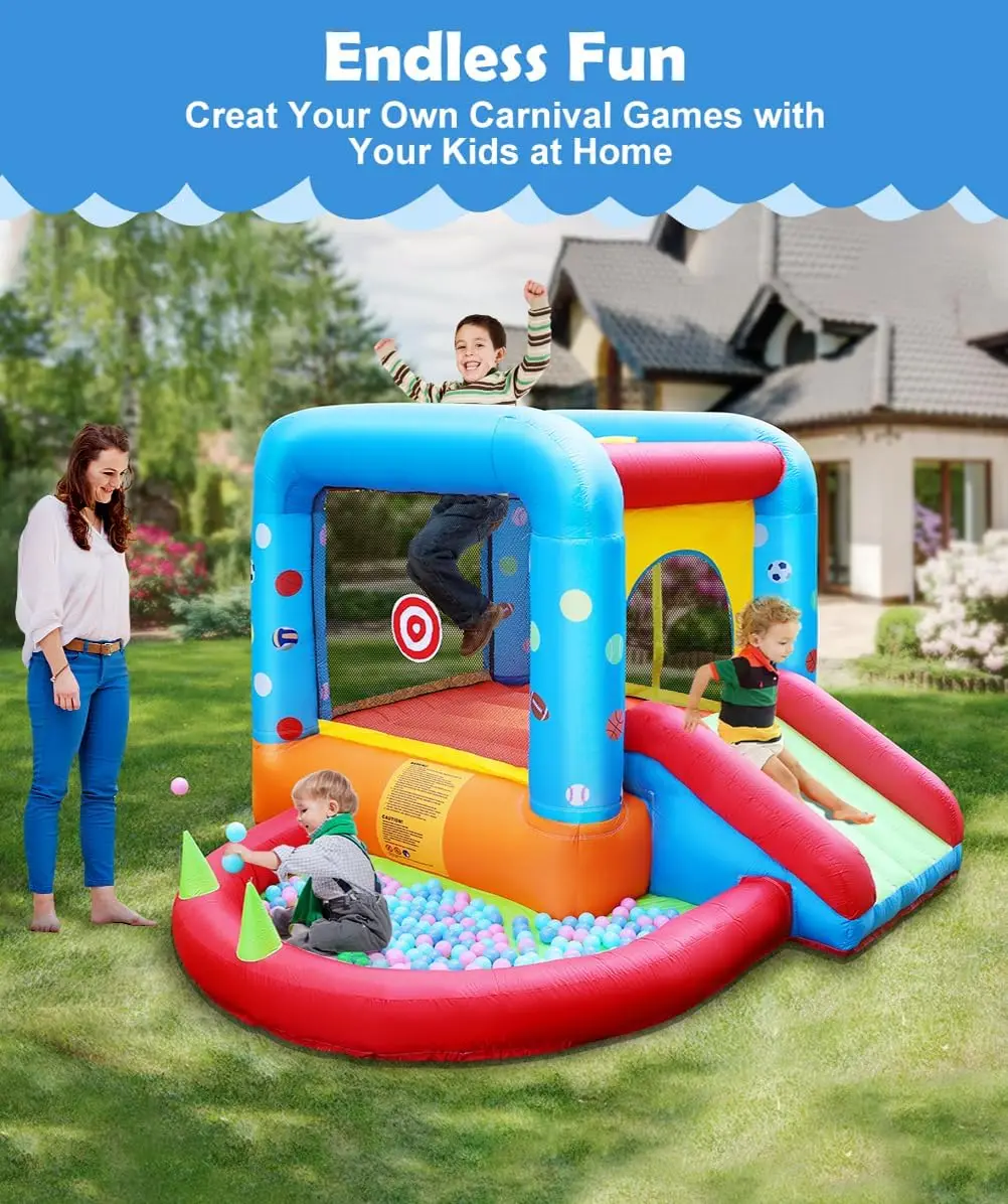 Step4Fun Opblaasbare Springkas - Kids Outdoor Jump House recensie en prijs