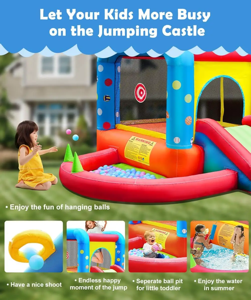 Step4Fun Opblaasbare Springkas - Kids Outdoor Jump House recensie en prijs