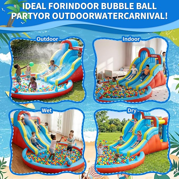 8-in-1 opblaasbaar waterpark v - Kids Outdoor Pool recensie en prijs