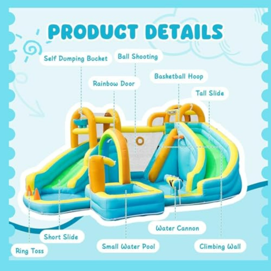 Opblaasbare waterglijbaan voor - Kids Outdoor Pool recensie en prijs