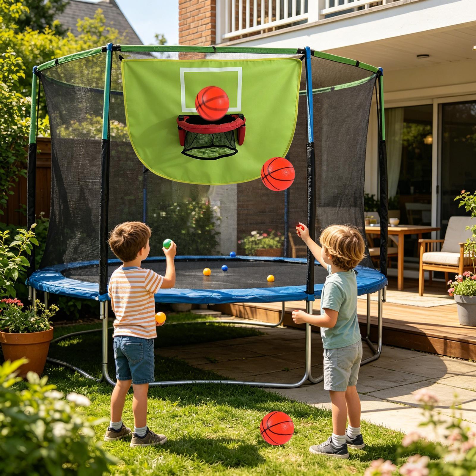 Trampolinebasketbalring met po - Kids Indoor Outdoor Trampoline recensie en prijs