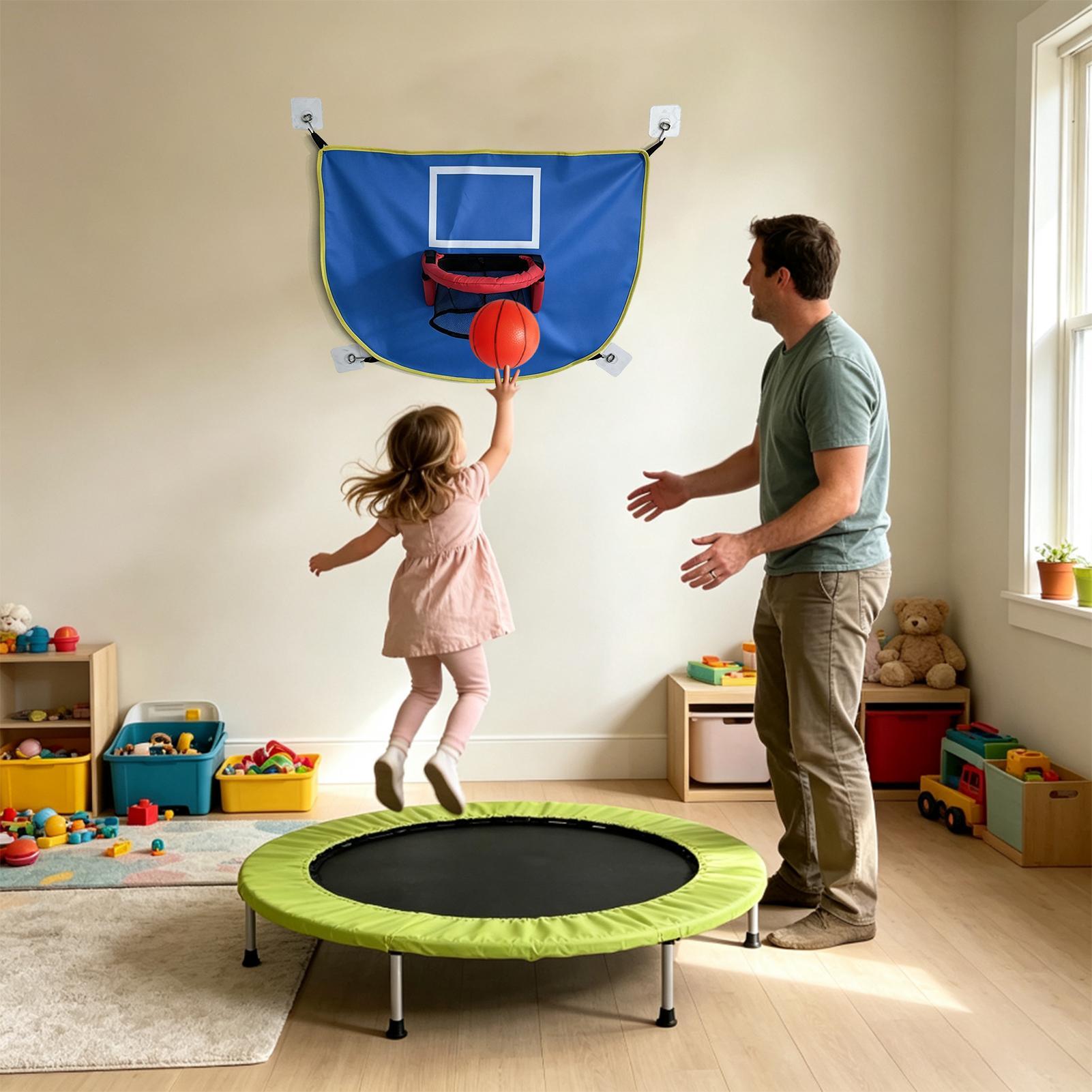 Trampolinebasketbalring met po - Kids Indoor Outdoor Trampoline recensie en prijs