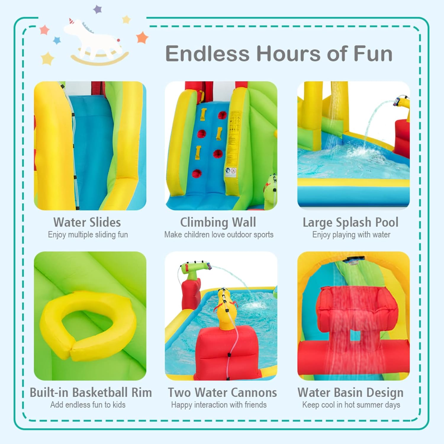 Mega Opblaasbaar Waterpark Spr - Kids Outdoor Pool recensie en prijs