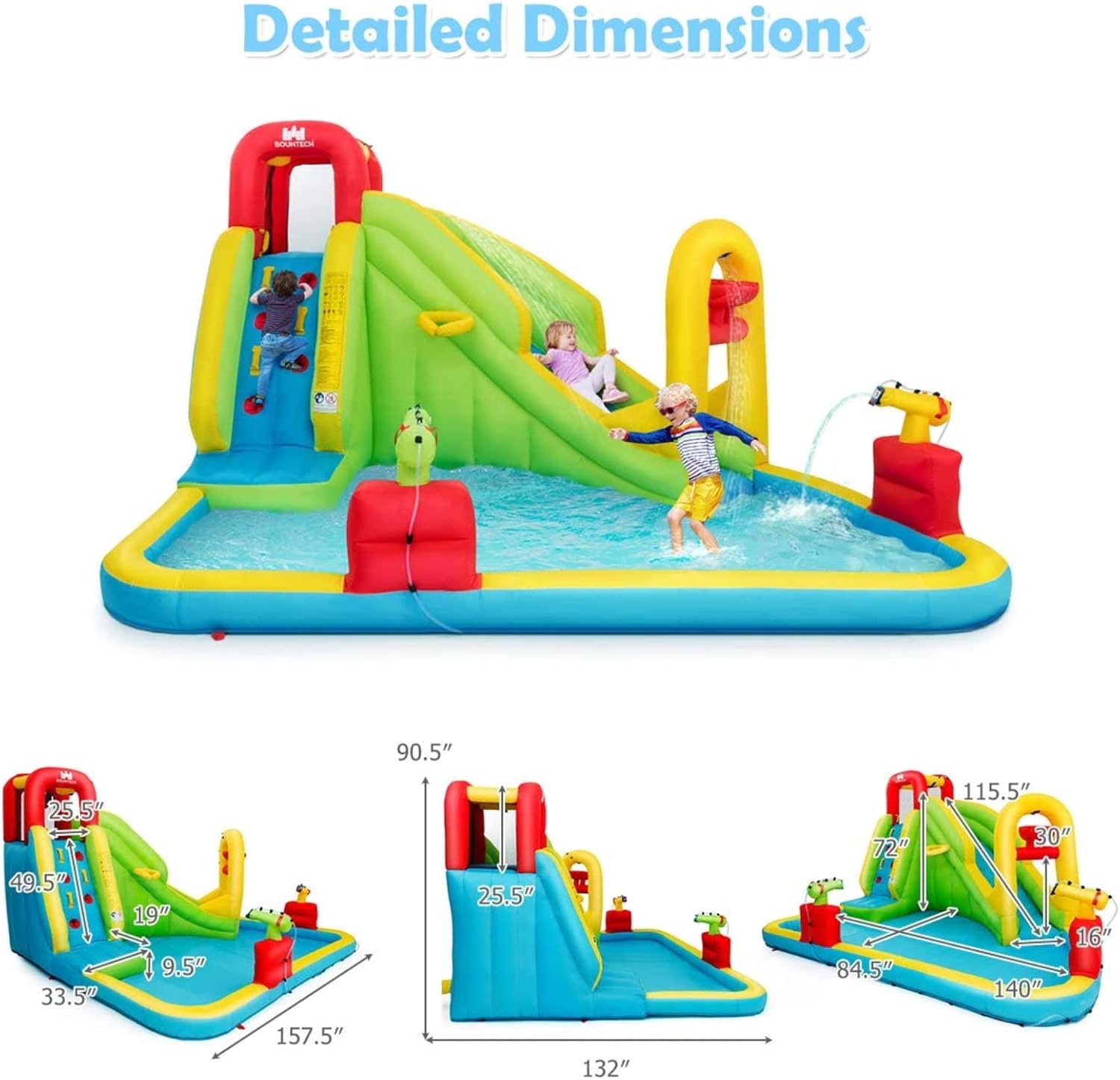 Mega Opblaasbaar Waterpark Spr - Kids Outdoor Pool recensie en prijs